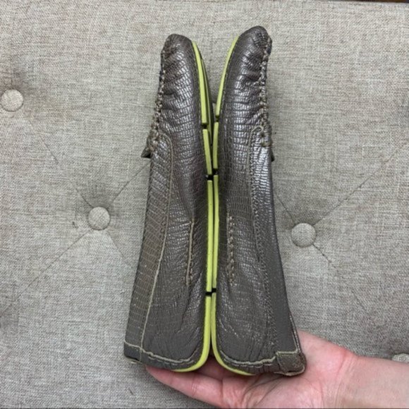 Sam Edelman Metallic Bronze Leather Jones Loafers - Picture 5 of 14